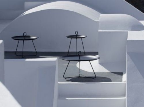 HOUE EYELET Tray Table Ø: 45 cm - Black