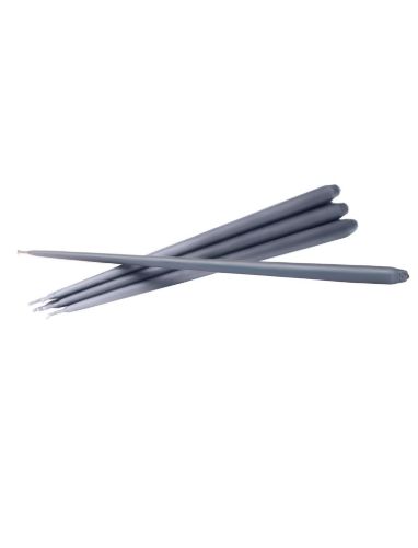 STOFF Nagel Taper Candles by Ester & Erik 6 pcs H: 29 cm - Dark Grey