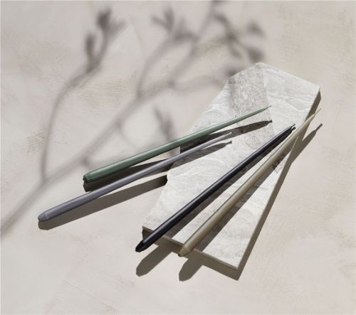 STOFF Nagel Taper Candles by Ester & Erik 6 pcs H: 29 cm - Dark Grey