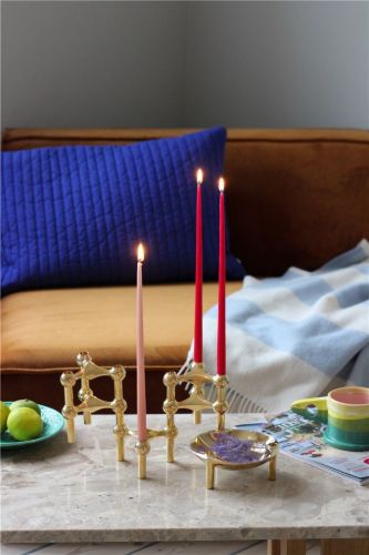 STOFF Nagel Taper Candles by Ester & Erik 6 pcs H: 29 cm - Red