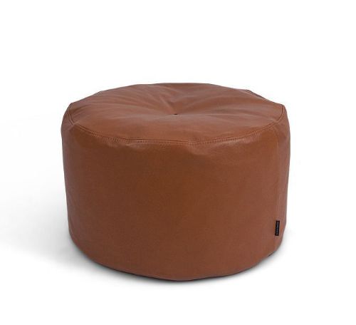 Bent Hansen M48 Marokko Puf Rund Ø: 48 cm - Zenso 2 Cognac Læder