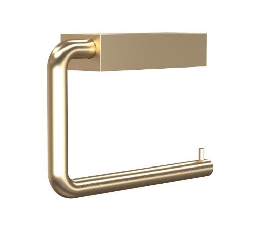 FROST QUADRA Toiletrulleholder 3 10x14,5cm - Børstet Guld