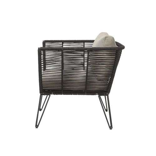 Bloomingville Mundo Lounge Stol SH: 41 cm - Metal/Sort