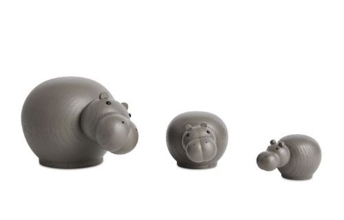 Woud Hibo Hippopotamus Small - Taupe