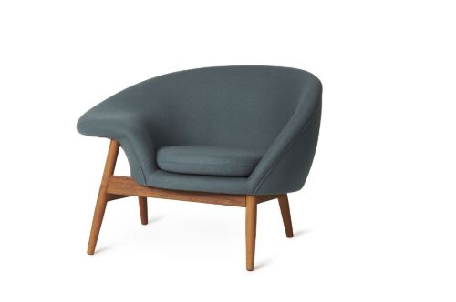 Warm Nordic Fried Egg Loungestol Venstre SH: 40 cm - Petrol
