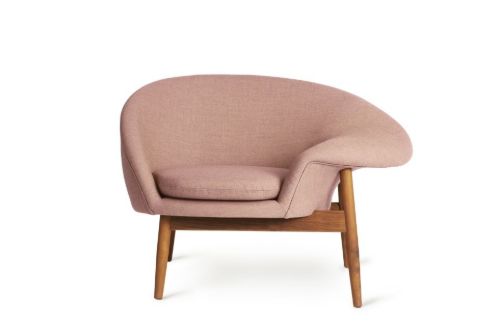 Warm Nordic Fried Egg Loungestol Højre SH: 40 cm - Pale Rose