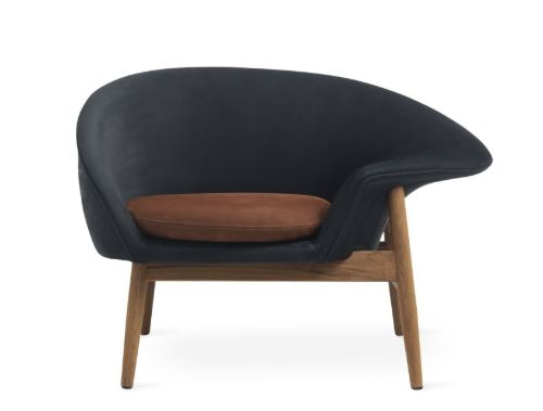 Warm Nordic Fried Egg Loungestol Højre SH: 40 cm - Dark Egg