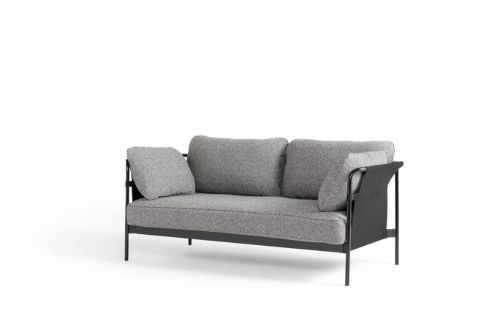 HAY Can 2 Seater L: 172 cm - Olavi by Hay 03 / Black Powder Coated Steel