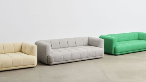 HAY Quilton 3 Seater B: 248 cm - Re-Wool 158