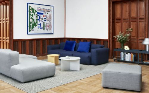 HAY Mags 01 Ottoman X-Small 40x79 cm - Flamiber Dark Blue J4