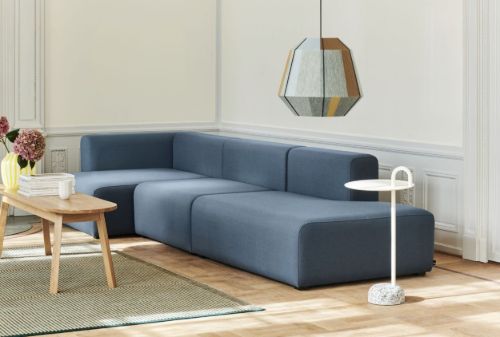 HAY Mags 3 Seater Combination 5 L: 338 cm - Right End - Hallingdal 130/Black Stained Beech