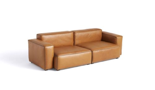 HAY Mags Soft Low Armrest 2,5 Seater Combination 1 L: 238 cm - Sense Cognac
