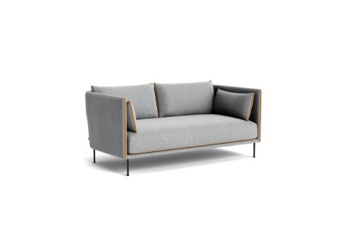 HAY Silhouette 2 Personers Sofa Mono L: 171 cm - Hallingdal 130 / Black Powder Coated Steel