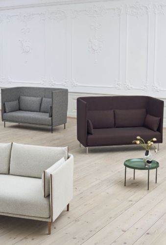 HAY Silhouette Høj Ryg 2 Personers Sofa Mono - Remix 143 / Oiled Solid Oak