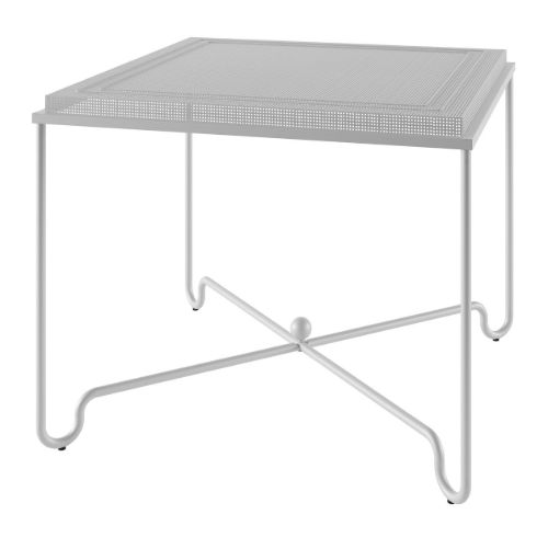 GUBI Tropique Dining Table 90x90 cm - White Steel