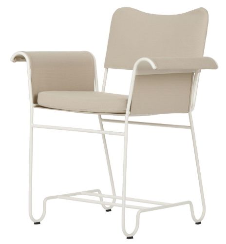 GUBI Tropique Dining Chair SH: 45 cm - White/Limonta 12