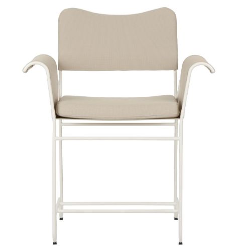 GUBI Tropique Dining Chair SH: 45 cm - White/Limonta 12