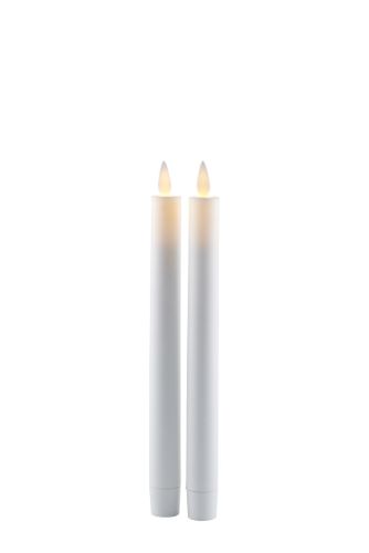 Sirius Sara Tall Genopladeligt Stearinlys H: 25 cm - Hvid