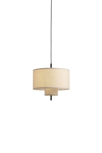 New Works Margin Pendant Lamp Ø: 50 cm - Beige/Black