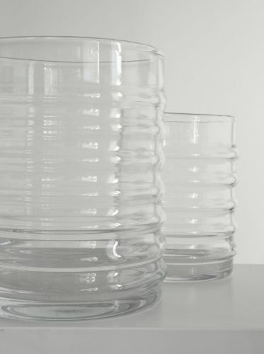Louise Roe Willy Glass Vase Ø: 21 cm - Clear