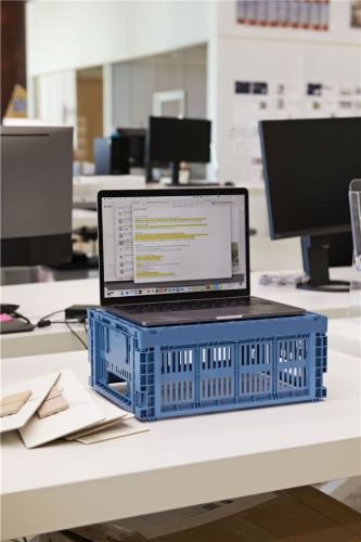 HAY Colour Crate Recycled M 14x26,5x34,5 cm - Electric Blue