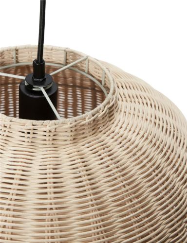 Hübsch Chand Pendant Round H: 43 cm - Nature