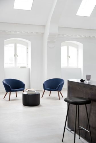 Fredericia Furniture Mono Puf Ø: 55 cm - 301 Black