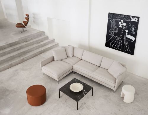 Fredericia Furniture Mono Puf Ø: 55 cm - 307 Cognac