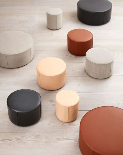 Fredericia Furniture Mono Puf Ø: 90 cm - 301 Black
