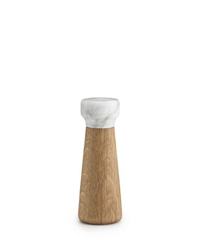Normann Copenhagen Craft Saltkværn Lille H: 18 cm - Hvid Marmor/Eg
