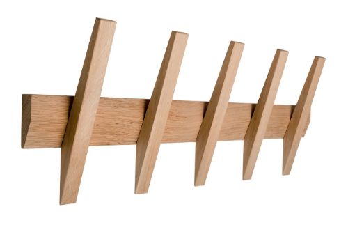Hoigaard Tangent-5 Knagerække B: 64 cm - Olieret Eg