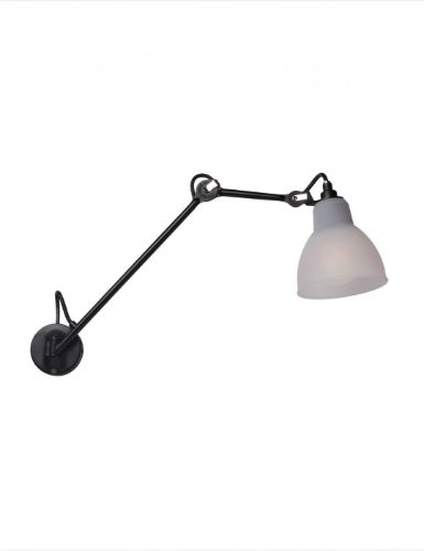 DCW Editions Lampe Gras N122 Bathroom Væglampe L: 55,2 cm - Sort/Polycarbonat