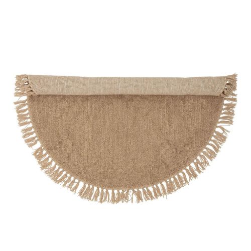 Bloomingville Lenea Tæppe Uld Ø: 110 cm - Brun