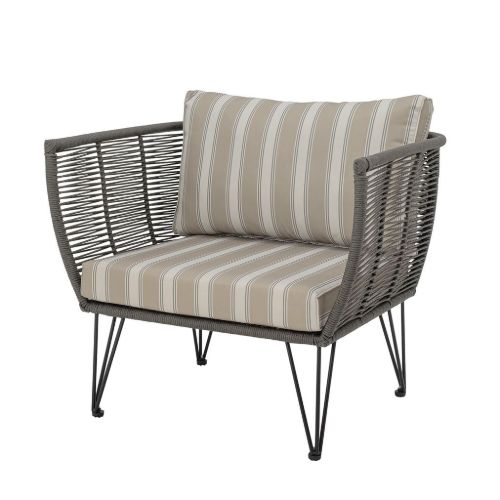 Bloomingville Mundo Lounge Stol SH: 41 cm - Metal/Grøn