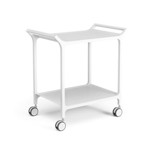 Swedese Teatime Trolley B: 75 cm - Hvidlakeret Ask