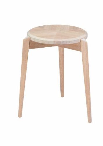 Skovby SM840 Taburet H: 46 cm - Hvidolieret Eg