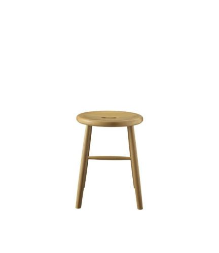 FDB Møbler J27 Skammel Svanemærket H: 45 cm - Bøg/Lakeret