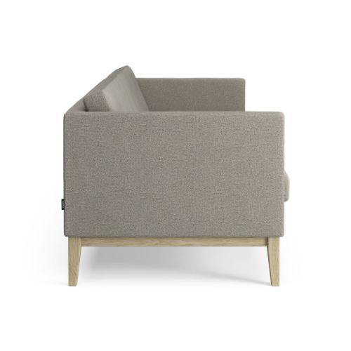 Swedese Madison 3 pers. Sofa med Knapper B: 210 cm - Lakeret Eg/Main Line Flax 02