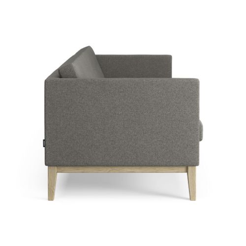 Swedese Madison 3 pers. Sofa med Knapper B: 210 cm - Lakeret Eg/Main Line Flax 26