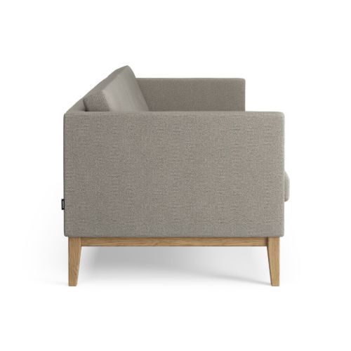 Swedese Madison 3 pers. Sofa med Knapper B: 210 cm - Olieret Eg/Main Line Flax 02
