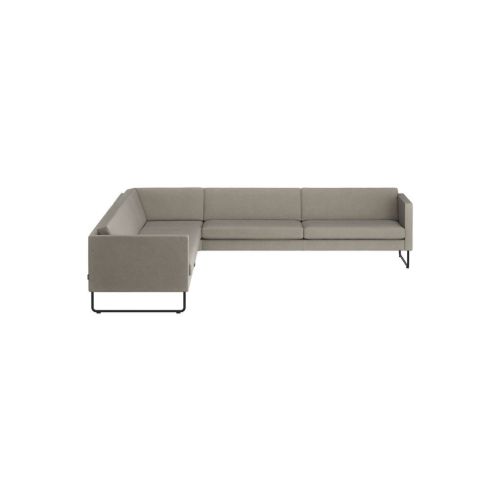 Swedese Madison Hjørnesofa B: 287 cm - Sort/Main Line Flax 02