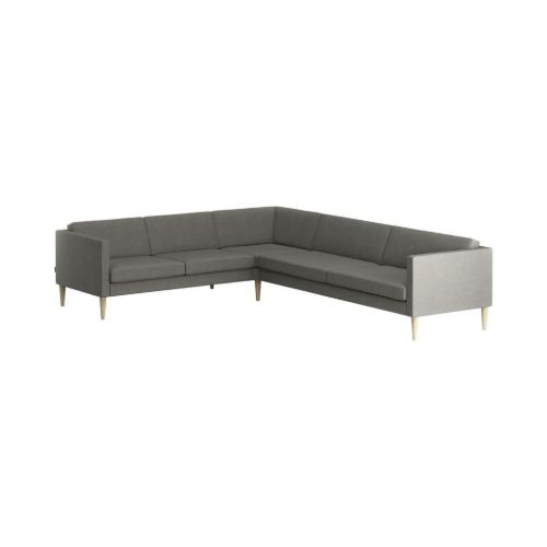 Swedese Madison Venstrevendt Hjørnesofa B: 287 cm - Lakeret Eg/Main Line Flax 26