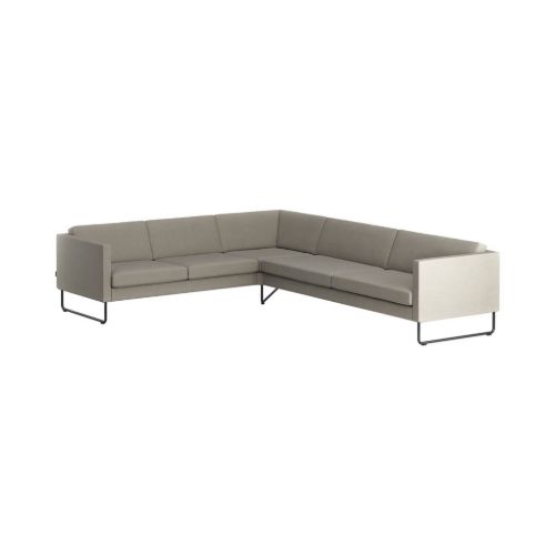 Swedese Madison Venstrevendt Hjørnesofa B: 287 cm - Sort/Main Line Flax 02