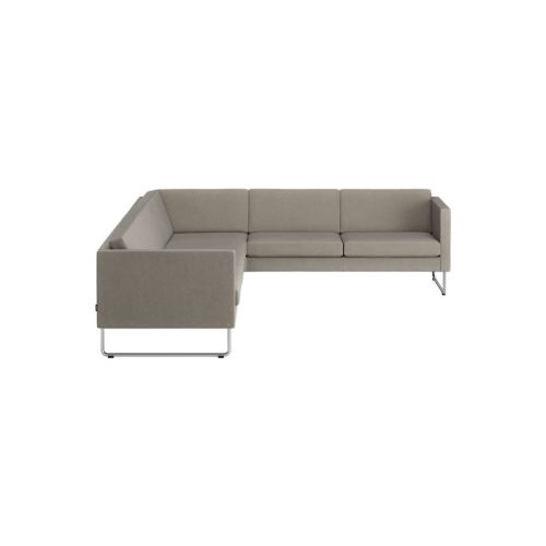 Swedese Madison Højrevendt Hjørnesofa B: 287 cm - Krom/Main Line Flax 02