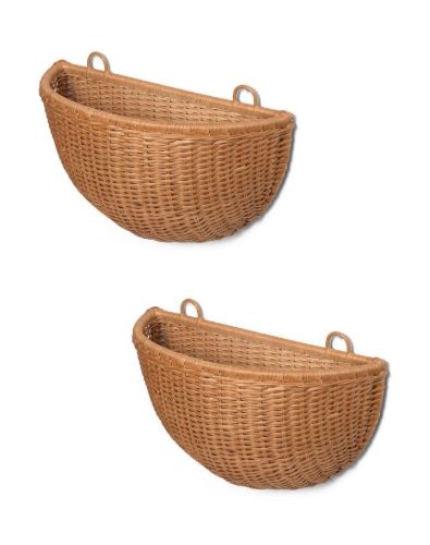Ferm Living Braided Wall Pockets Sets of 2 B: 45 cm - Natural