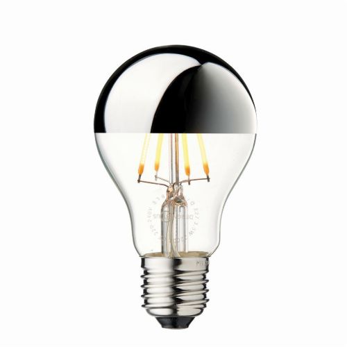 Design By Us Arbitrary Bulb Ø60 Crown E27 3,5W LED Dimmable H: 10,8 cm - Silver