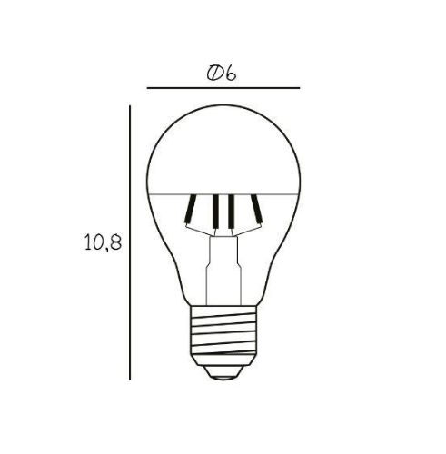 Design By Us Arbitrary Bulb Ø60 Crown E27 3,5W LED Dimmable H: 10,8 cm - Gold