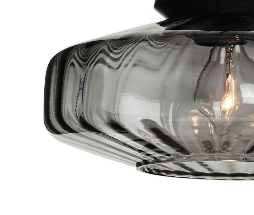 Design By Us New Wave Optic Pendant Ø: 26 cm - Smoke/Black