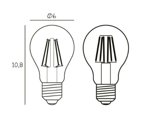 Design By Us Arbitrary Bulb Ø60 E27 5W LED Dimmable H: 10,8 cm - Varm Hvid