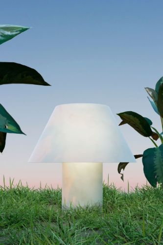 Parachilna Petra M Gr Outdoor Bordlampe Ø: 50 cm - Alabast